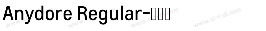 Anydore Regular字体转换